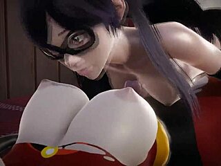 Violet Parr Gets Double Creampied By Helen In Incredibles 3D Porn
