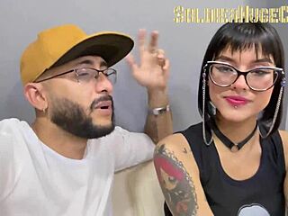 Beautiful Tattooed Latina Whore Starts Porn Career with Incredible Deepthroat Blowjob on Monster Cock!