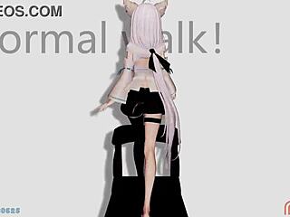 Rythm Walking Fubuki In An Uncensored Cartoon Adventure