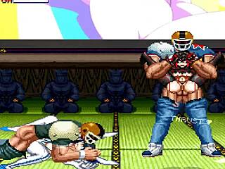 hentai mugen characters tease in steamy showcase.