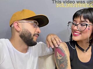 Beautiful Tattooed Latina Whore Starts Porn Career with Incredible Deepthroat Blowjob on Monster Cock!