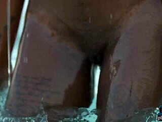 Ebony beauty Mimi Desuka, uh, gettin’ naked at pool for Playboy, ya know!