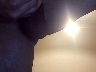 Blonde enjoys solo session