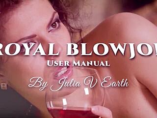 julia v earth performs wet cock sucking with deepthroat