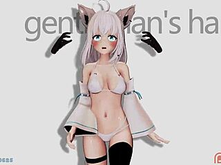 Rythm Walking Fubuki In An Uncensored Cartoon Adventure