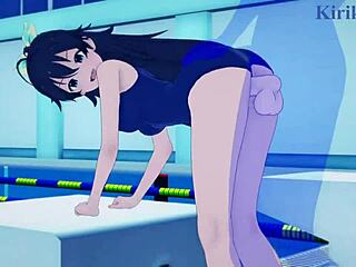 Takane and Hibiki have intense sex with creampie in idolmaster hentai