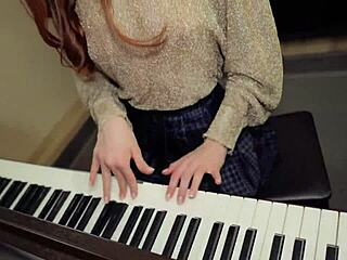 Passion unleashed in a sensual serenade with athletic teen 18+