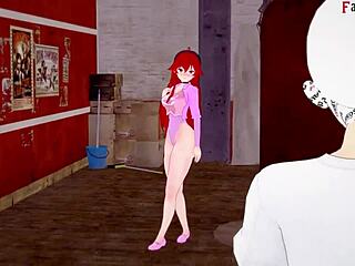 Эрис флиртует со мной в зале в этом аниме-фантазии