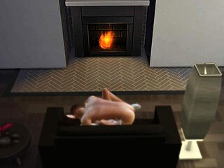 3D animated hentai with a hot scene of cum in mouth