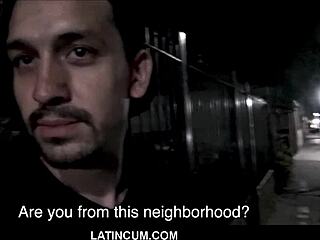 Spanish latino guy paid to bang gay twink