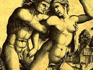 Vintage Erotic Illustration Of Cartoon Anime Hentai