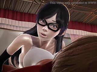 Violet Parr Gets Double Creampied By Helen In Incredibles 3D Porn