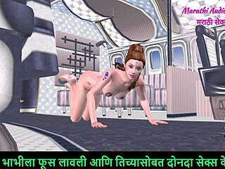 Marathi audio sex story with animated 3D teen girl fingering pussy