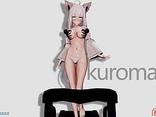 Rythm Walking Fubuki In An Uncensored Cartoon Adventure