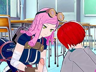 I watch mei hatsume and shoto todoroki in hentai sex scenes