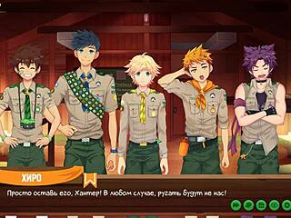 game friends camp ep 2, exploring taiga with russian voice acting.