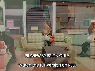 Bachelorette party with celebrities in 3D hentai preview.