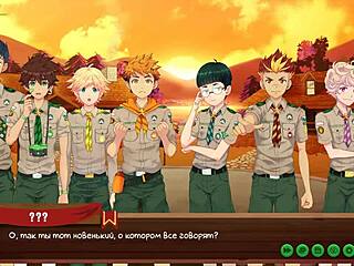 game friends camp ep 2, exploring taiga with russian voice acting.