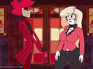 Charlie Morningstar fucks Alastor hard in this comic, pounding that big ass for a rough creampie!