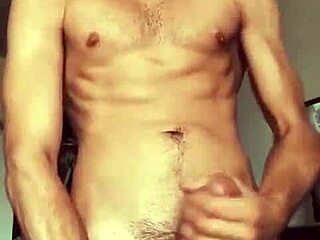 Hot soloboy shows off his big cock.