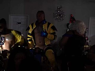 Hey, wanna see these X men getting naked for milfs in public?