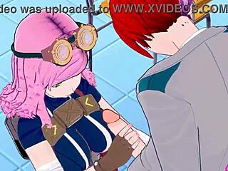 I watch mei hatsume and shoto todoroki in hentai sex scenes