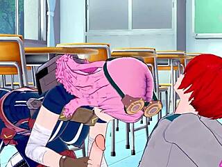 I watch mei hatsume and shoto todoroki in hentai sex scenes