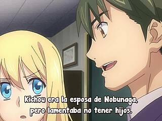 Checking out Nobunaga-sensei's young wife in episode 11