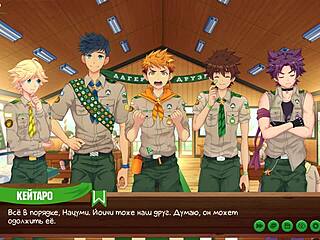 game friends camp ep 2, exploring taiga with russian voice acting.