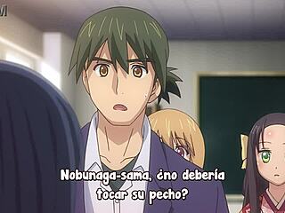 Checking out Nobunaga-sensei's young wife in episode 11