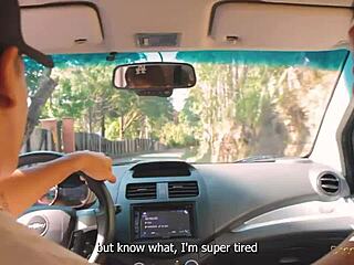 I'm a nymphomaniac fucking my lover and the mechanic outdoors in public.