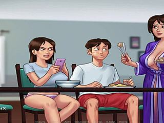 Summertimesaga big cucumber came inside e2 14 blowjob