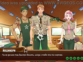 game friends camp ep 2, exploring taiga with russian voice acting.