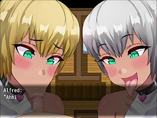 hey sisters, giving blowjob to prince's small cock 😏