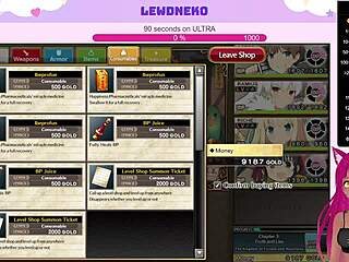 Vtuber plays dating game with cute anime character