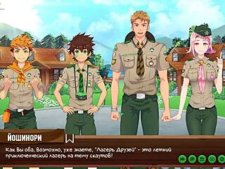 game friends camp ep 2, exploring taiga with russian voice acting.
