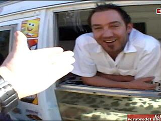 Blonde Student with Tiny Tits Gets Picked Up for Car Fucking