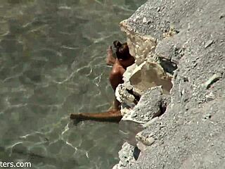 I watch this beach couple having sex part 2 with errors