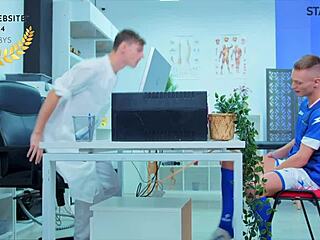 Creamy twink gets a steamy massage in HD.