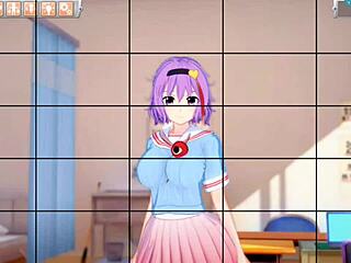 satori from touhou gets her big tits rubbed in 3d hentai 😍