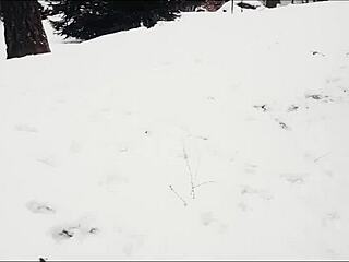 Couple fucks after snow play ❄️