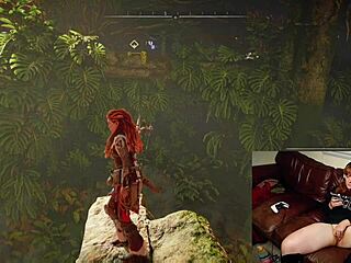 British Redhead Gamer Masturbates with Dildo, Gets Caught