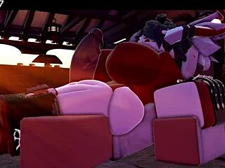 Succubus Thighjob In Rough 3D Anime Hentai.