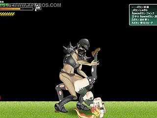 cute blonde navigates army battle in new hentai game