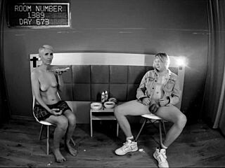 the girl gets an enema in the secret room experiment