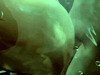 嘿，这个3D动漫美女在浴缸里被舔阴！😍