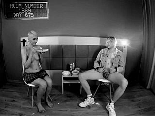 the girl gets an enema in the secret room experiment