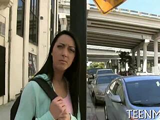 Teen 18+ Sabrina Banks trades tight pussy for cash in hardcore missionary