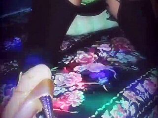 Sharon, 40, strips to latex and dominates with fierce solo action