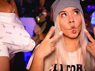 Horny Blonde Twerks And Dances Seductively On Her Friend's Thick Cock.